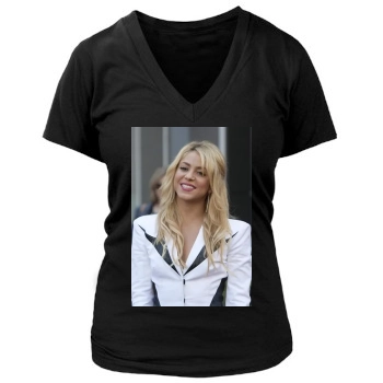 Shakira Women's Deep V-Neck TShirt