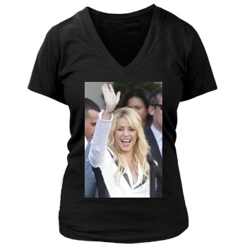 Shakira Women's Deep V-Neck TShirt