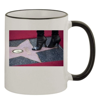 Shakira 11oz Colored Rim & Handle Mug