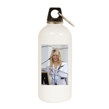 Shakira White Water Bottle With Carabiner