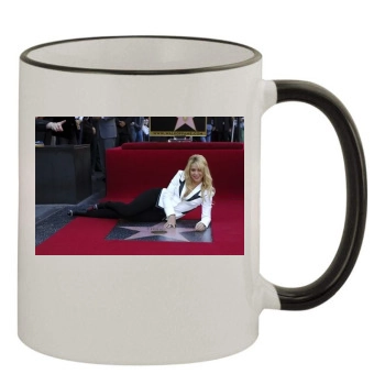 Shakira 11oz Colored Rim & Handle Mug