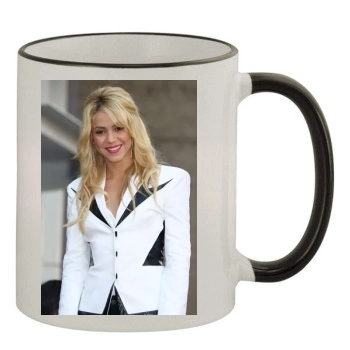 Shakira 11oz Colored Rim & Handle Mug