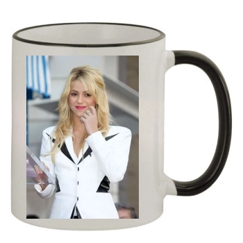 Shakira 11oz Colored Rim & Handle Mug