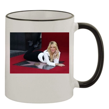 Shakira 11oz Colored Rim & Handle Mug