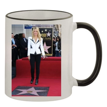 Shakira 11oz Colored Rim & Handle Mug