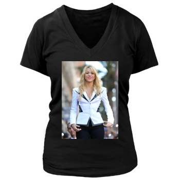 Shakira Women's Deep V-Neck TShirt