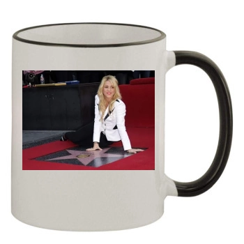 Shakira 11oz Colored Rim & Handle Mug