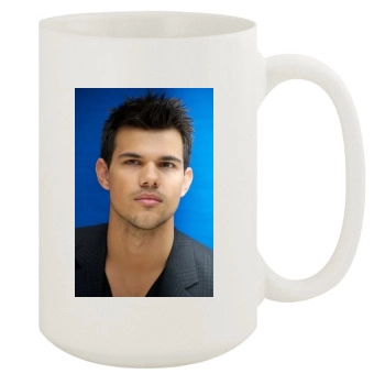 Taylor Lautner 15oz White Mug