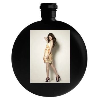 Selena Gomez Round Flask