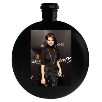 Selena Gomez Round Flask