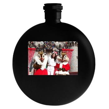 Selena Gomez Round Flask