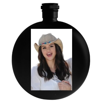 Selena Gomez Round Flask