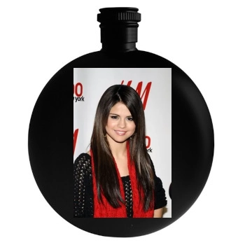 Selena Gomez Round Flask