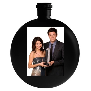 Selena Gomez Round Flask