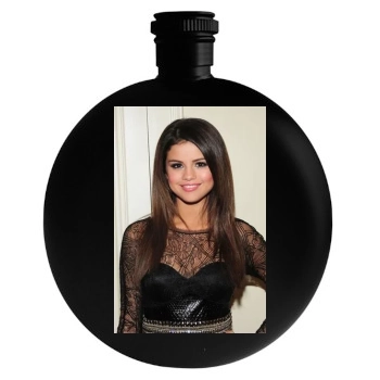 Selena Gomez Round Flask