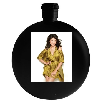 Selena Gomez Round Flask