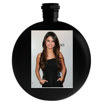 Selena Gomez Round Flask