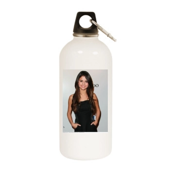 Selena Gomez White Water Bottle With Carabiner