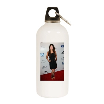 Selena Gomez White Water Bottle With Carabiner