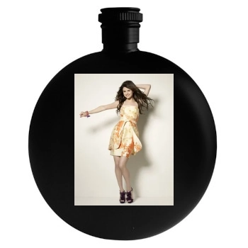 Selena Gomez Round Flask