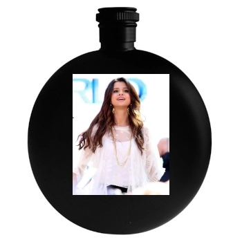 Selena Gomez Round Flask