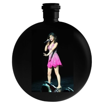 Selena Gomez Round Flask