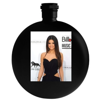 Selena Gomez Round Flask