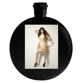 Selena Gomez Round Flask