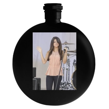 Selena Gomez Round Flask