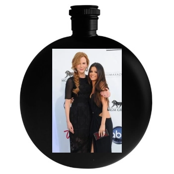 Selena Gomez Round Flask