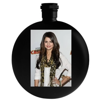 Selena Gomez Round Flask