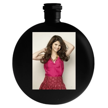 Selena Gomez Round Flask