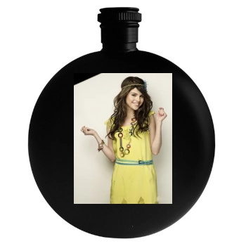 Selena Gomez Round Flask