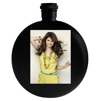 Selena Gomez Round Flask