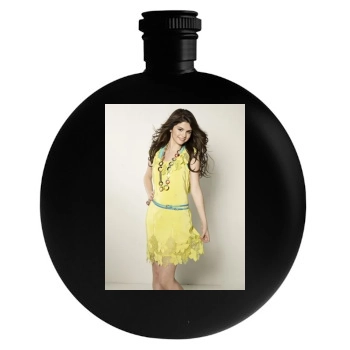 Selena Gomez Round Flask