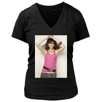 Selena Gomez Women's Deep V-Neck TShirt