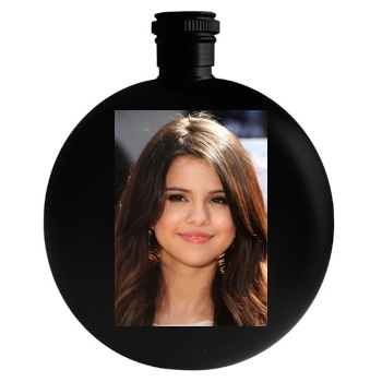 Selena Gomez Round Flask