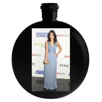 Selena Gomez Round Flask