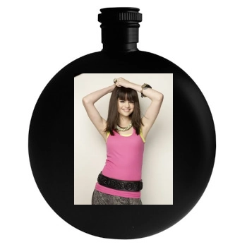 Selena Gomez Round Flask