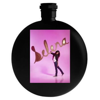 Selena Gomez Round Flask