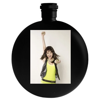 Selena Gomez Round Flask