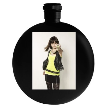 Selena Gomez Round Flask