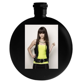 Selena Gomez Round Flask