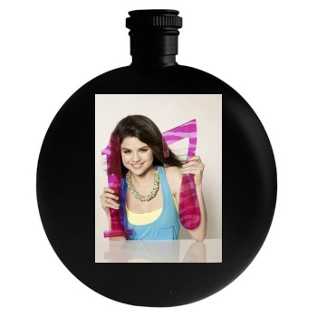 Selena Gomez Round Flask