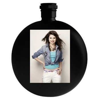 Selena Gomez Round Flask