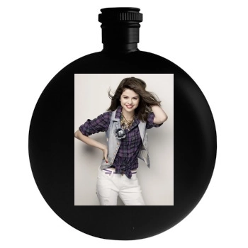 Selena Gomez Round Flask