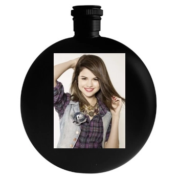 Selena Gomez Round Flask