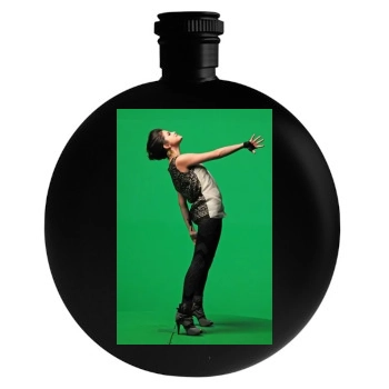 Selena Gomez Round Flask