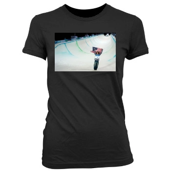 Shaun White Women's Junior Cut Crewneck T-Shirt