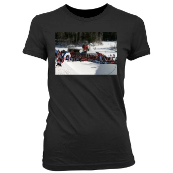 Shaun White Women's Junior Cut Crewneck T-Shirt